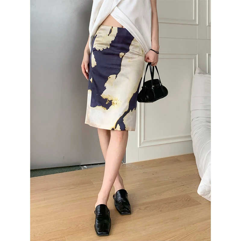 【RODERIC WONG 设计师品牌】SOLSOL 真丝印花短裙 23春夏新