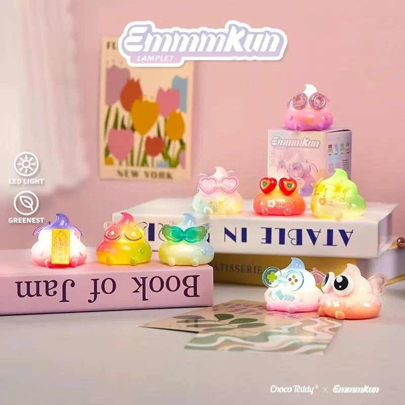 【拆盒】Emmm君 blingbling小灯盲盒 创意可爱便便 发光搞怪小手办