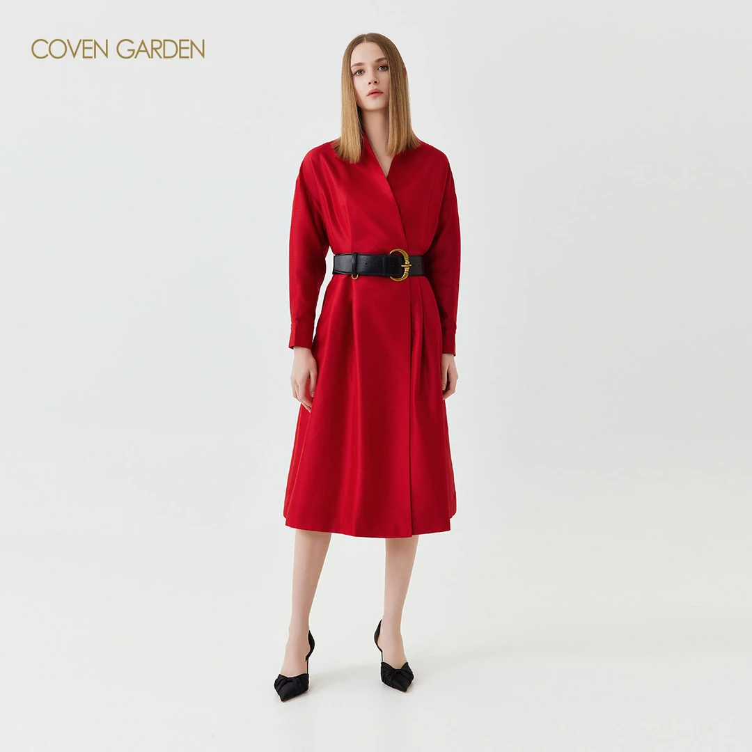 【哥文花园】塔夫绸外套大衣 CLA1053120 COVEN GARDEN