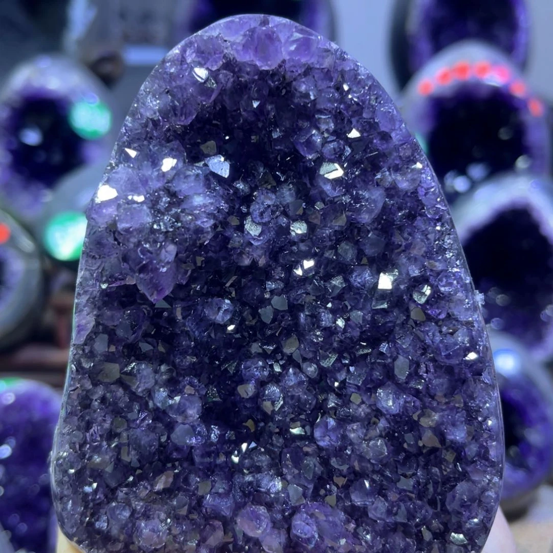 紫晶摆件未镶嵌紫水晶