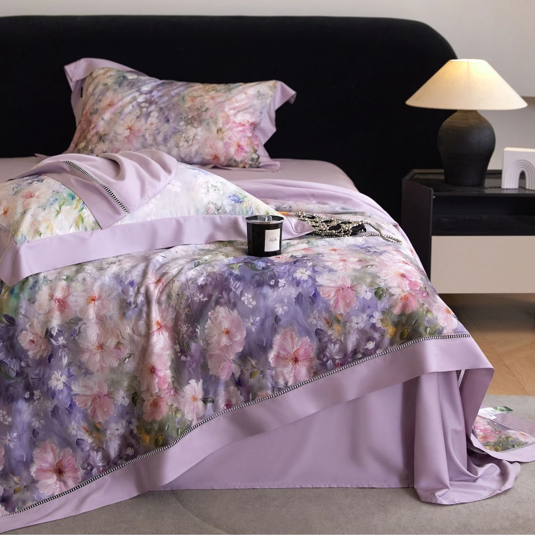 林小花【锦绣四件套】-2025春季新品LF兰精天丝亲肤夏被被罩四件套