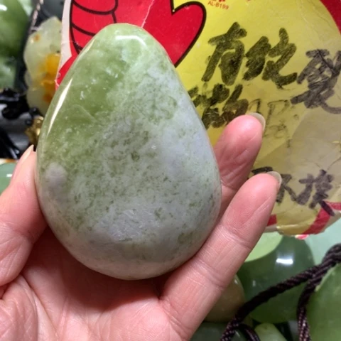 蛇纹石玉未镶嵌手把件