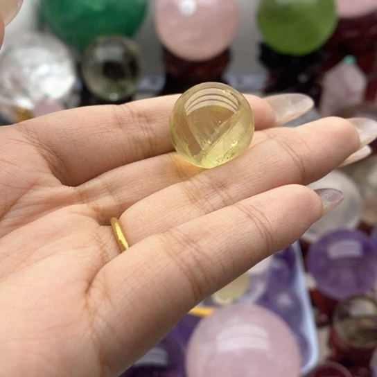 黄晶珠宝半成品未镶嵌不****财3号