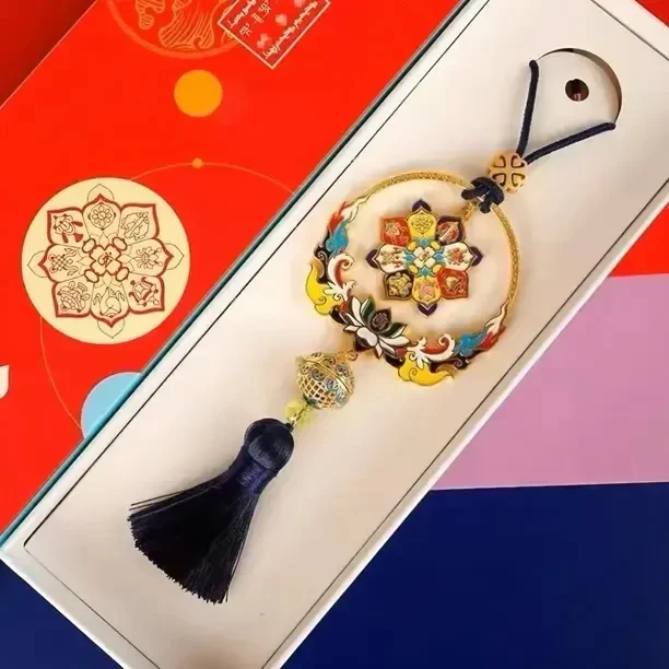 吉祥八宝平安吉祥挂件国风宇宙创意挂饰礼盒含香送礼盒车挂八吉祥