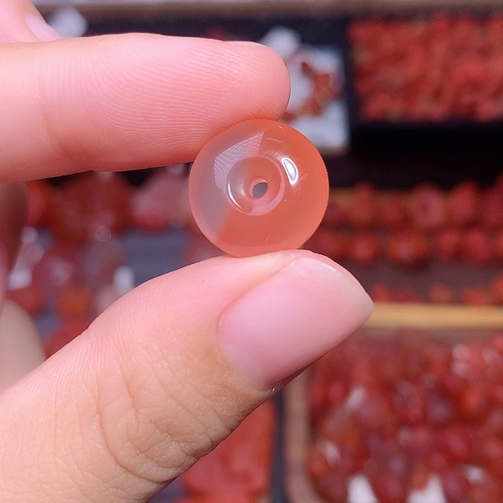 南红玛瑙未镶嵌南红平安扣2