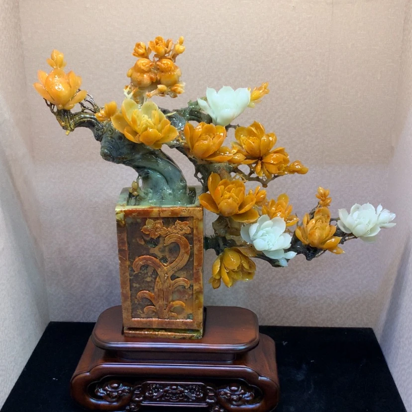 【闪购商品】未镶嵌蛇纹石玉摆件覆膜