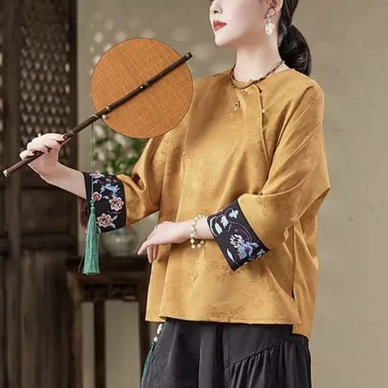 【拂晓】新中式高端刺绣原创精致早春小衫