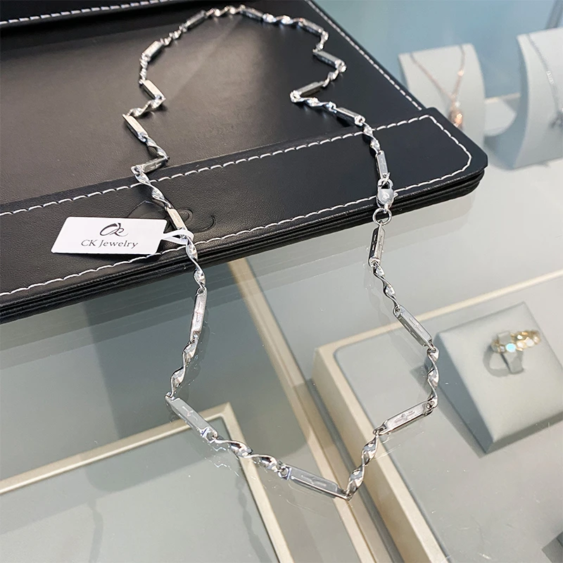 CK 钛钢项链 星芒莫比乌斯男女项链痞帅高级感瓜子链百搭新潮礼物