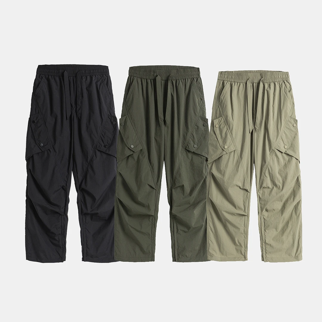 DK94春季常规款休闲裤美式直筒伞兵裤宽松工装裤休闲风