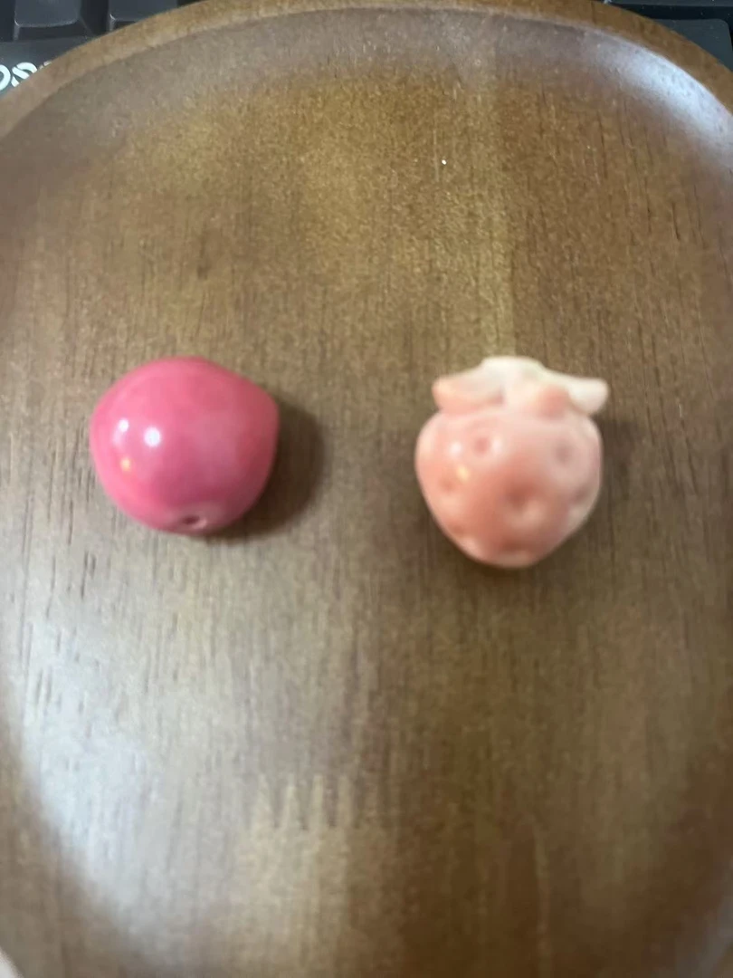 微瑕象牙果雕刻粉色（选好后不退不换）