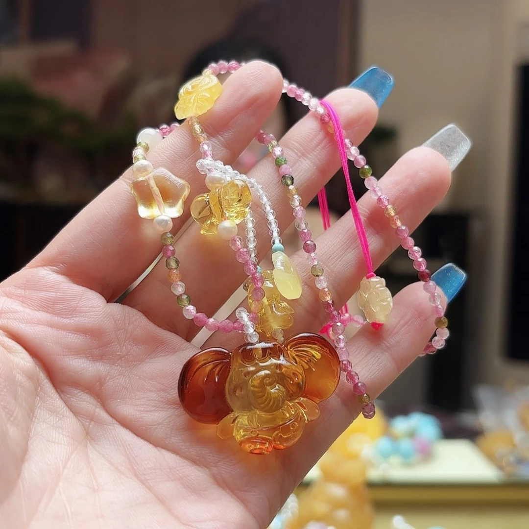 琥珀未镶嵌手镯琥珀