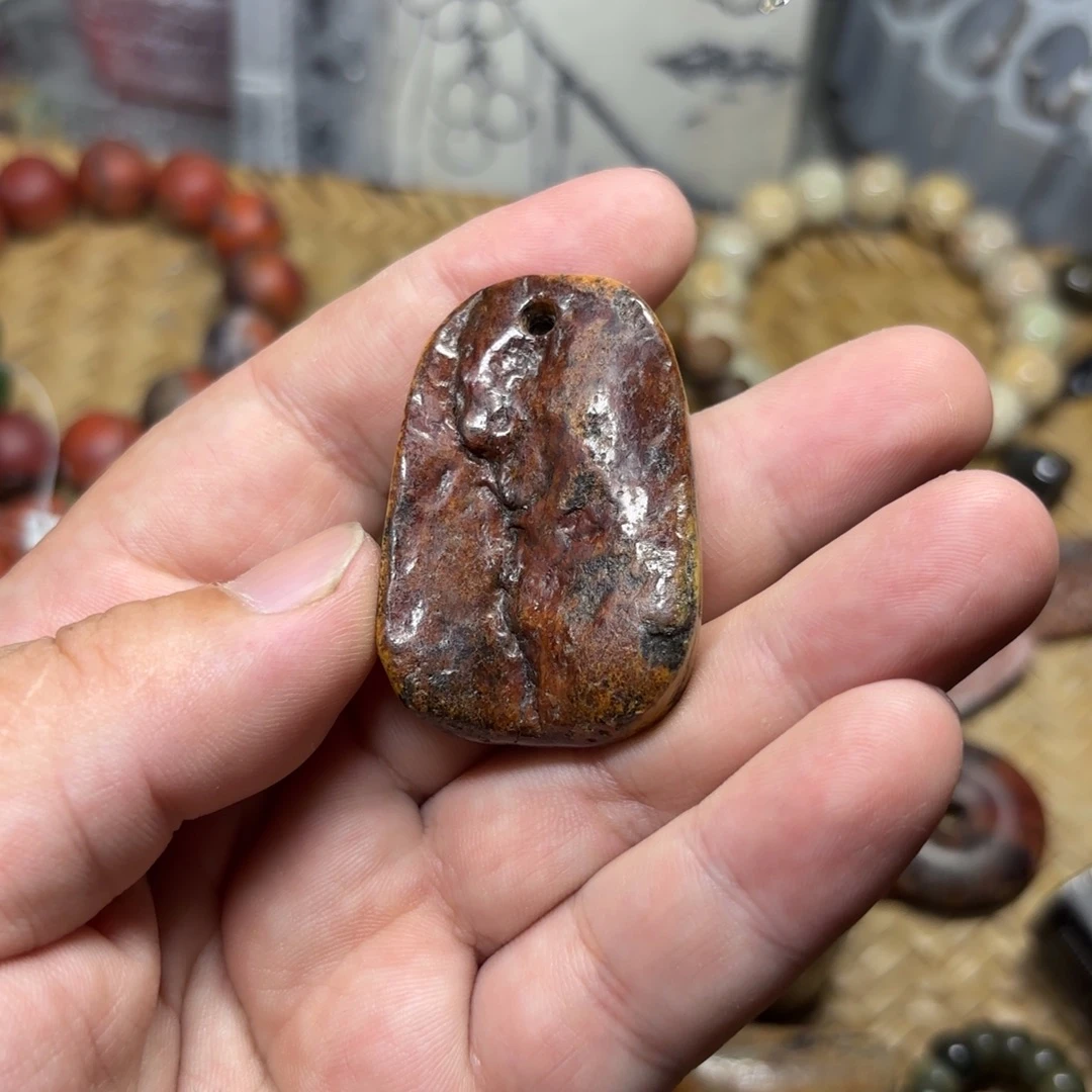 波***2岫岩河磨玉（透闪石质玉）未镶嵌颈饰