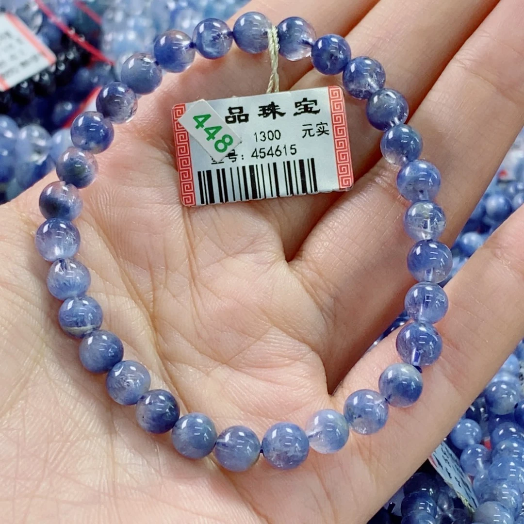 ****茶水晶手链未镶嵌蓝线石454615