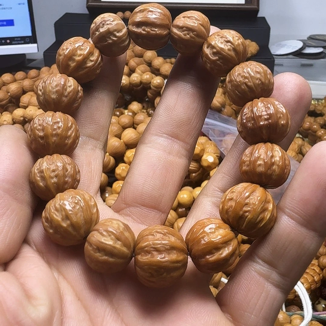 快***行手串猴头核桃瑕疵八棱