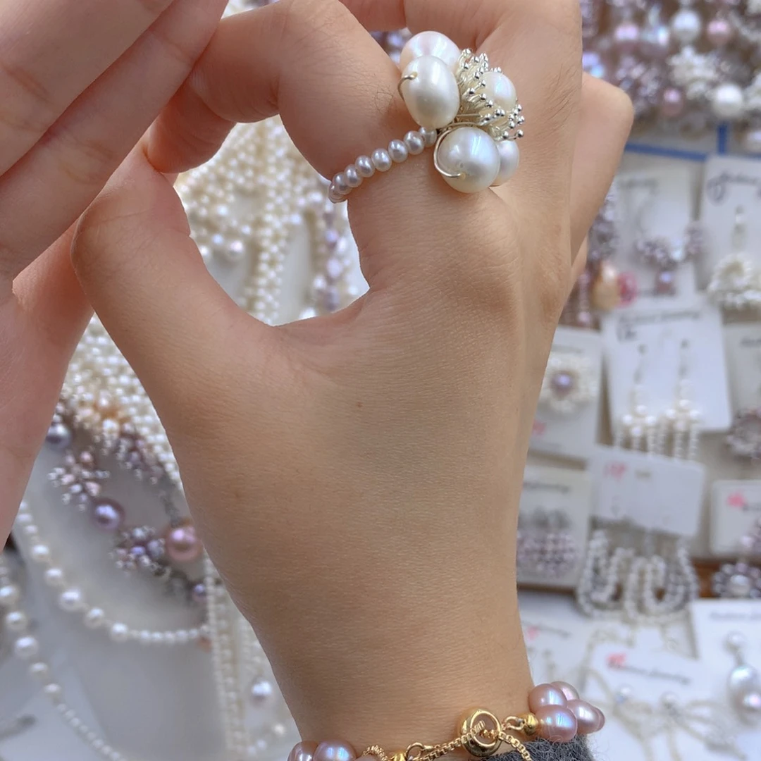 颈饰合金淡水珍珠