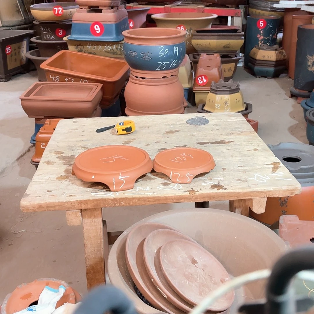 紫砂花盆托盘两个