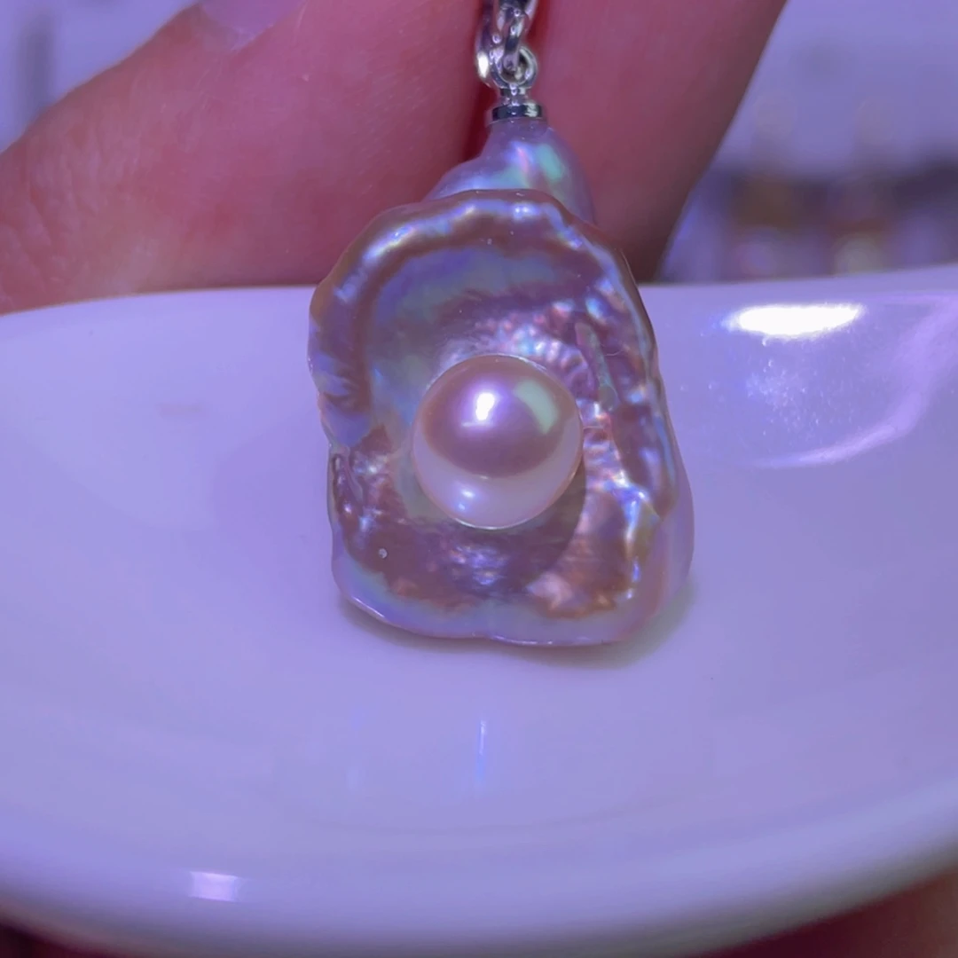淡水珍珠未镶嵌天然淡水珍珠吊坠