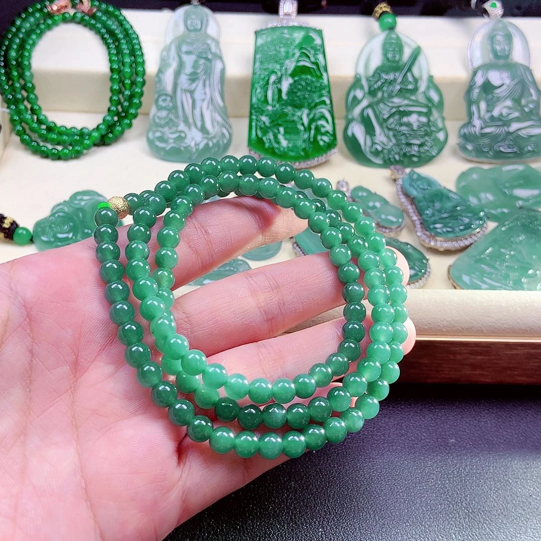 【闪购商品】翡翠未镶嵌颈饰往****?天然