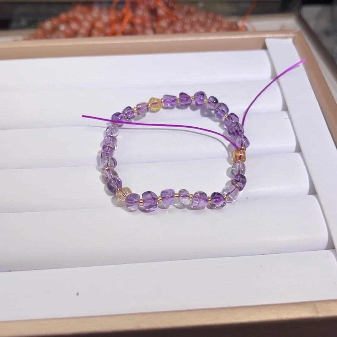水晶手链未镶嵌紫水晶009