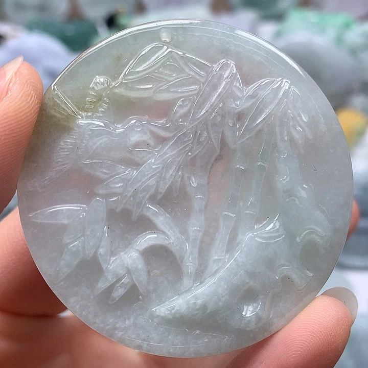 翡翠未镶嵌颈饰节节高升福利