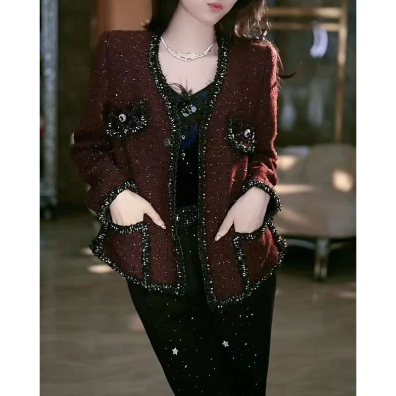 SEJI/瑟纪1.4【高奢晚宴】法式重工气质时尚轻奢百搭小香风款外套