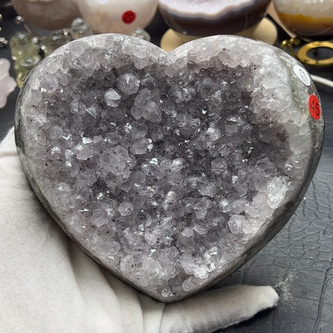 水晶珠宝半成品未镶嵌爱心45