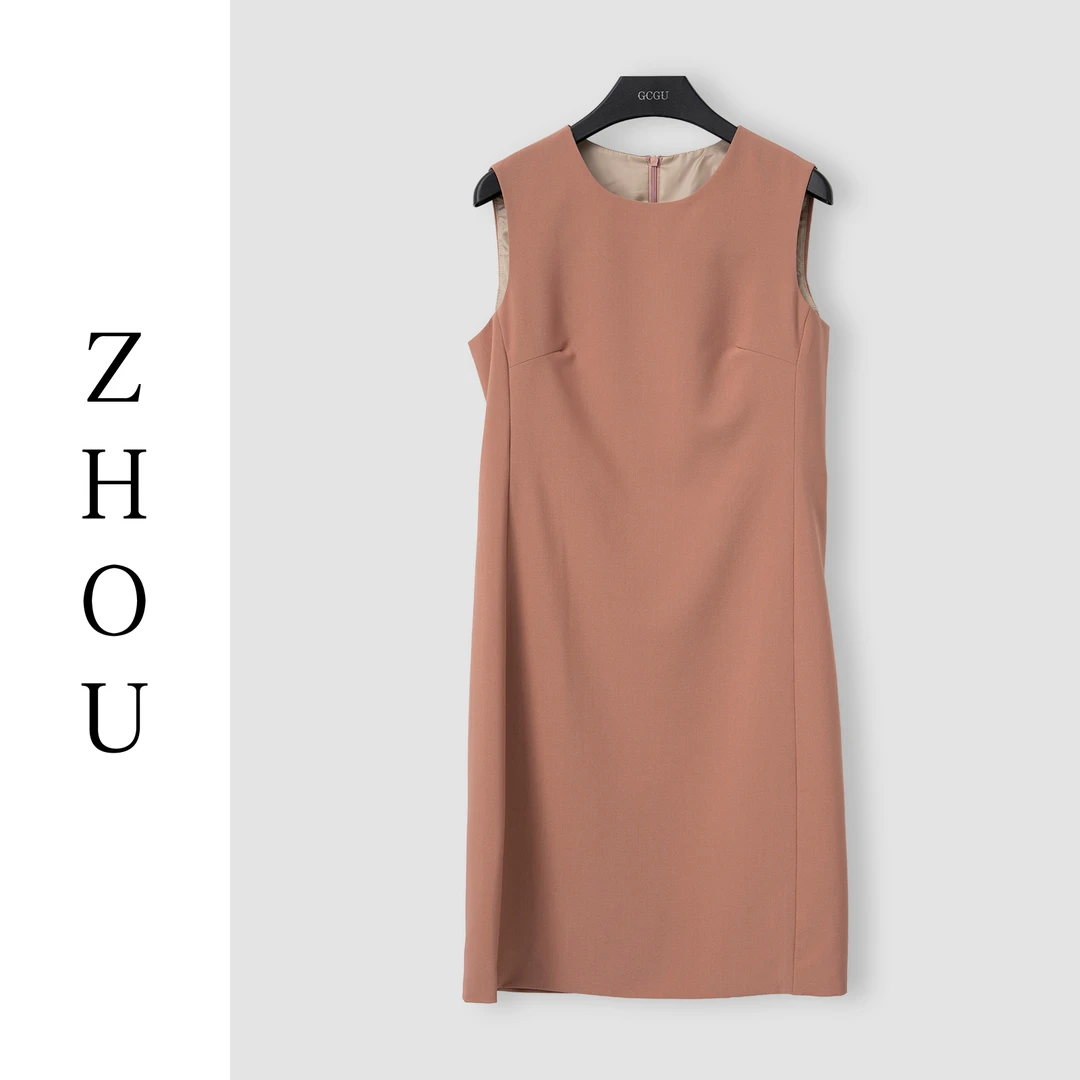 （周哥甄选）橘色连衣裙-42443