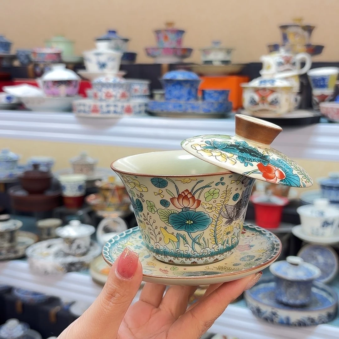 盖碗里的水煮开后放