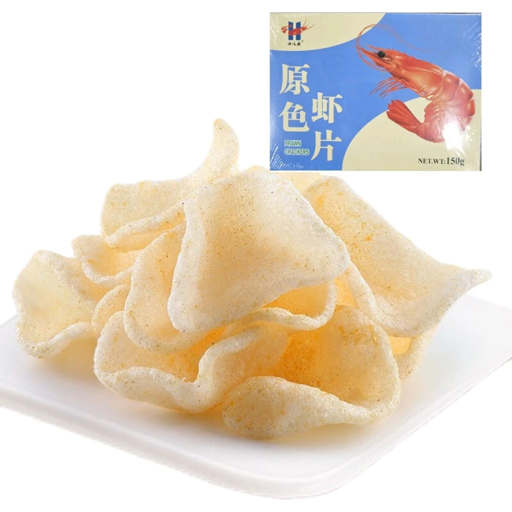 【新·疆小馋】海运康原色虾片150g*3盒