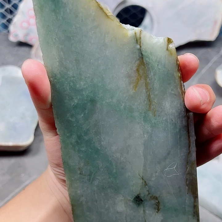 碣***流翡翠未镶嵌颈饰纯天然缅甸翡翠