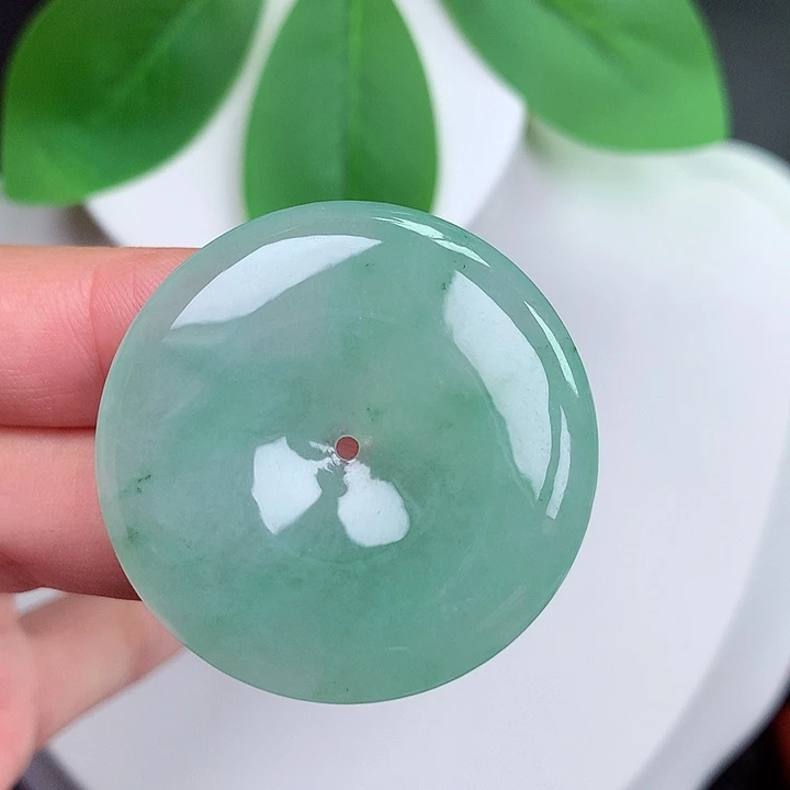 颈饰未镶嵌翡翠平安扣35.5x6.2mm