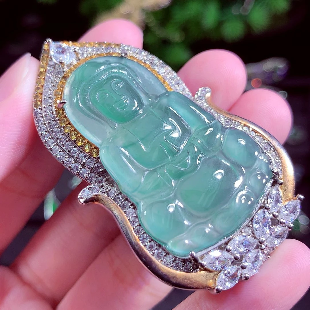 颈饰未镶嵌翡翠天然