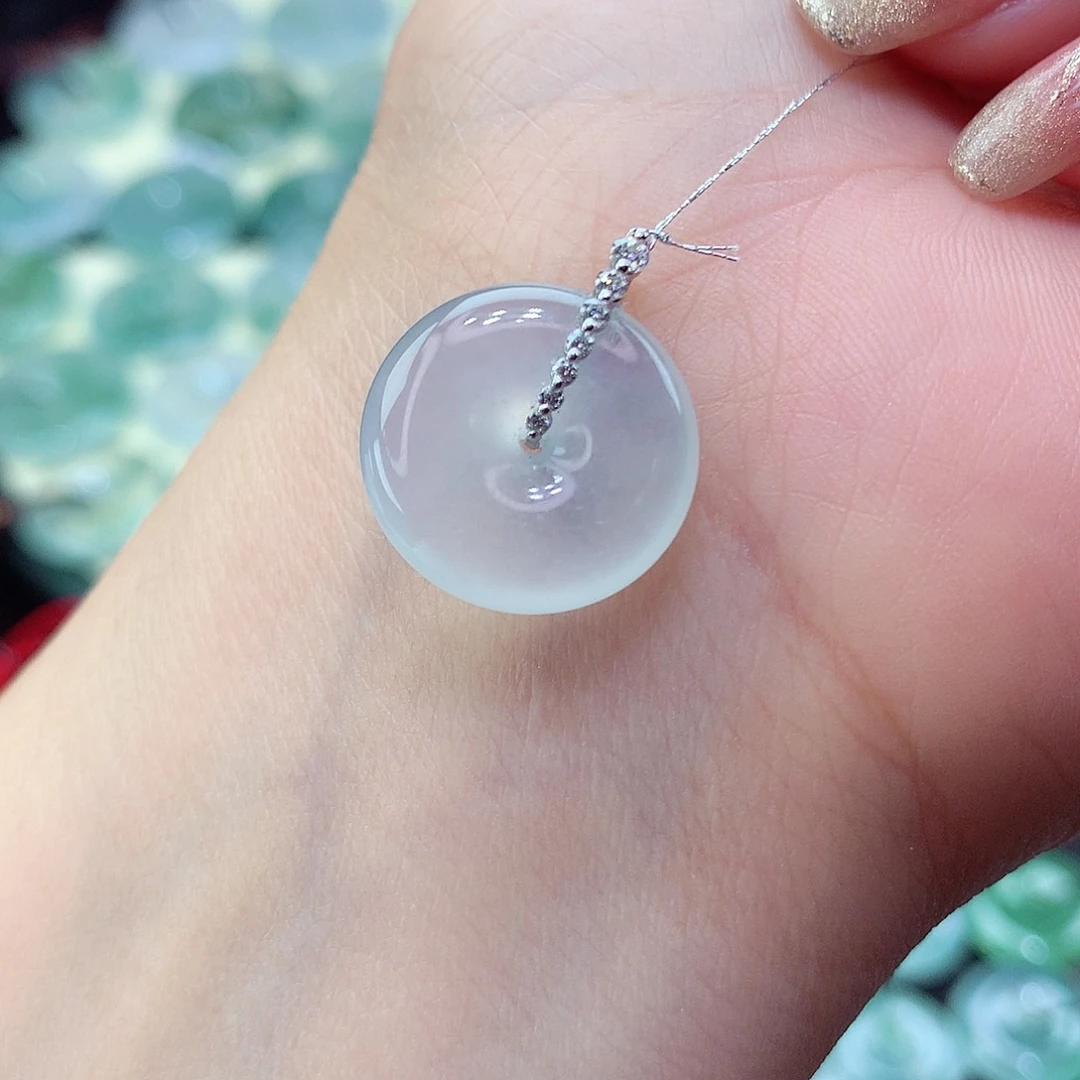 翡翠颈饰未镶嵌8尺寸17.4-5.8