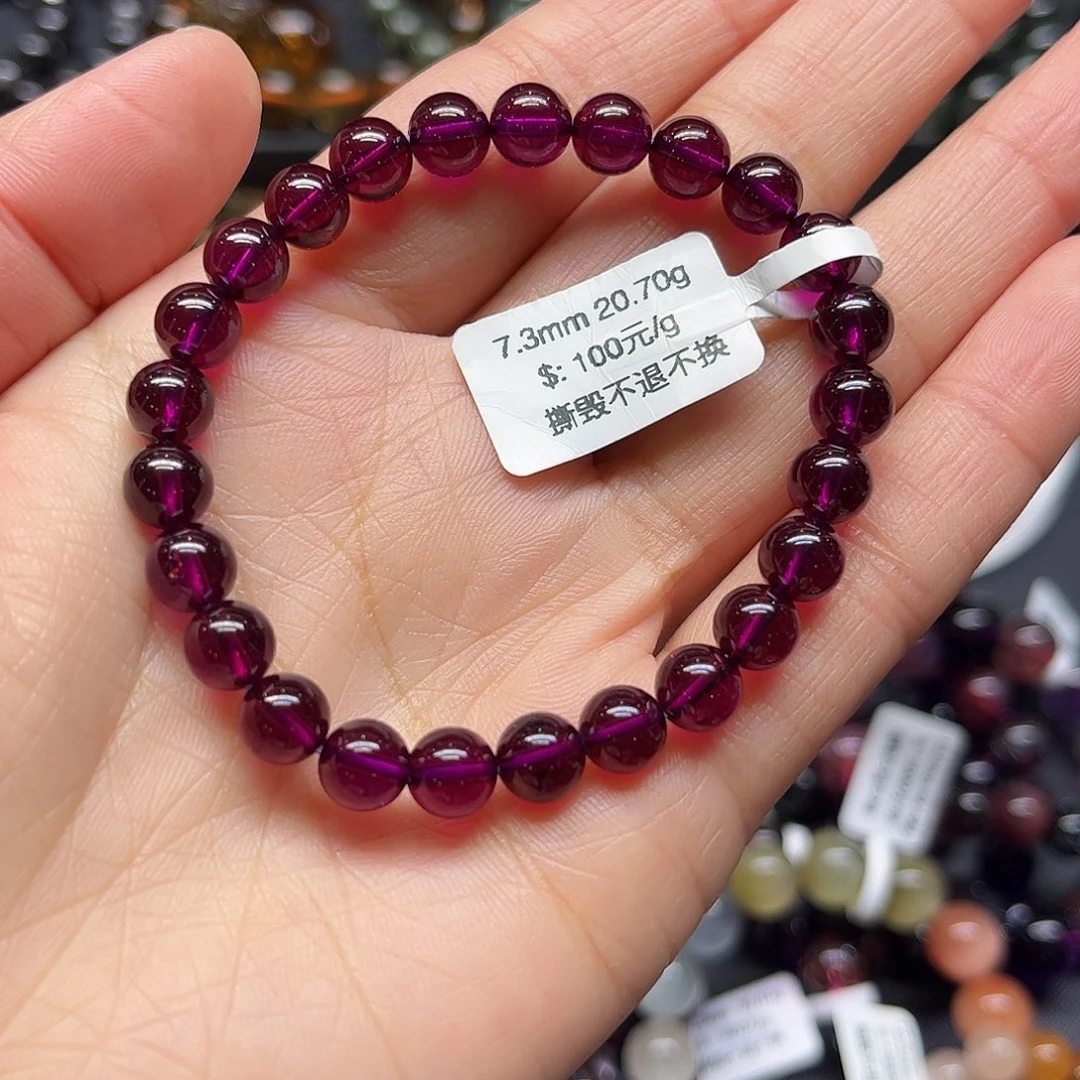 石榴石（紫牙乌）手链未镶嵌小*枝手链