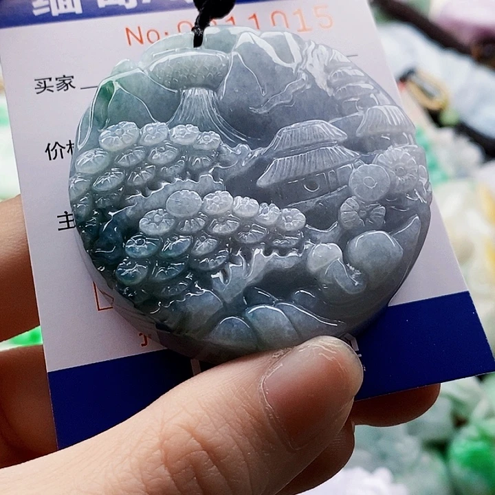 翡翠未镶嵌吊坠(不含链)