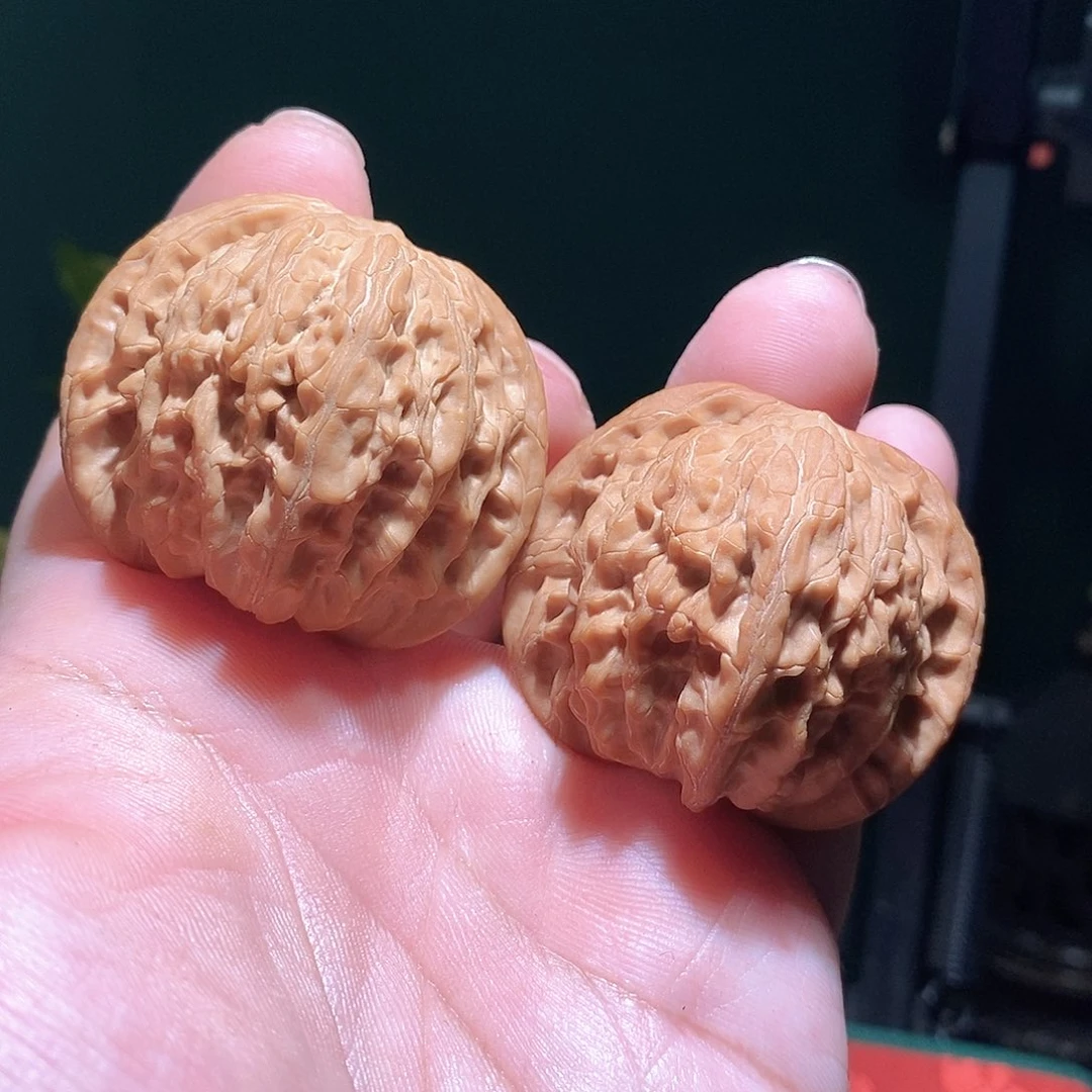 尔***玩把件文玩核桃44磨盘全品