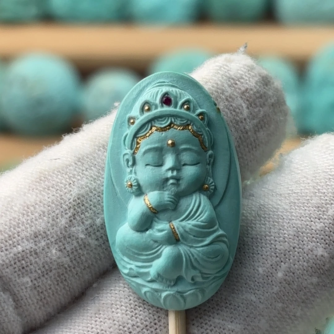 绿松石未镶嵌配饰