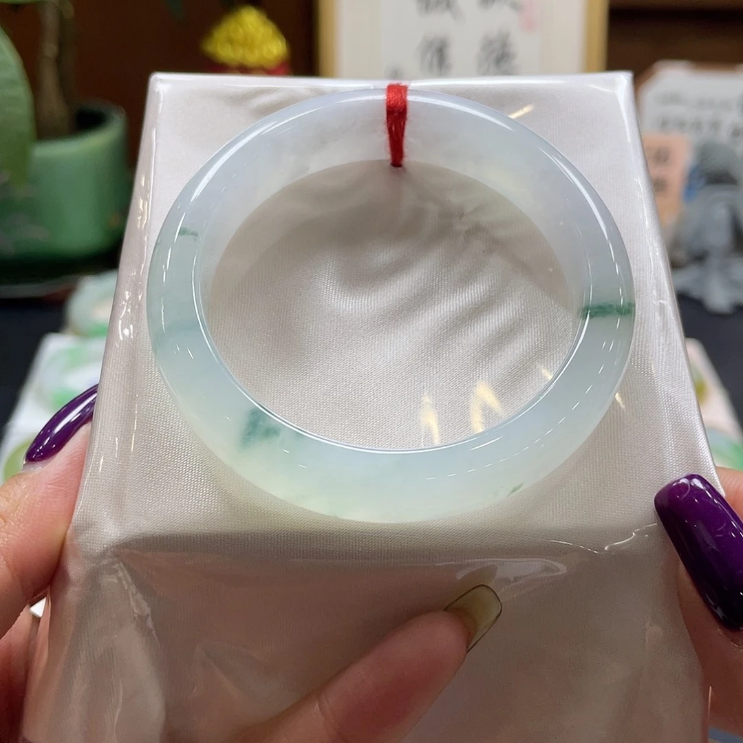 翡翠未镶嵌手镯39 号链接