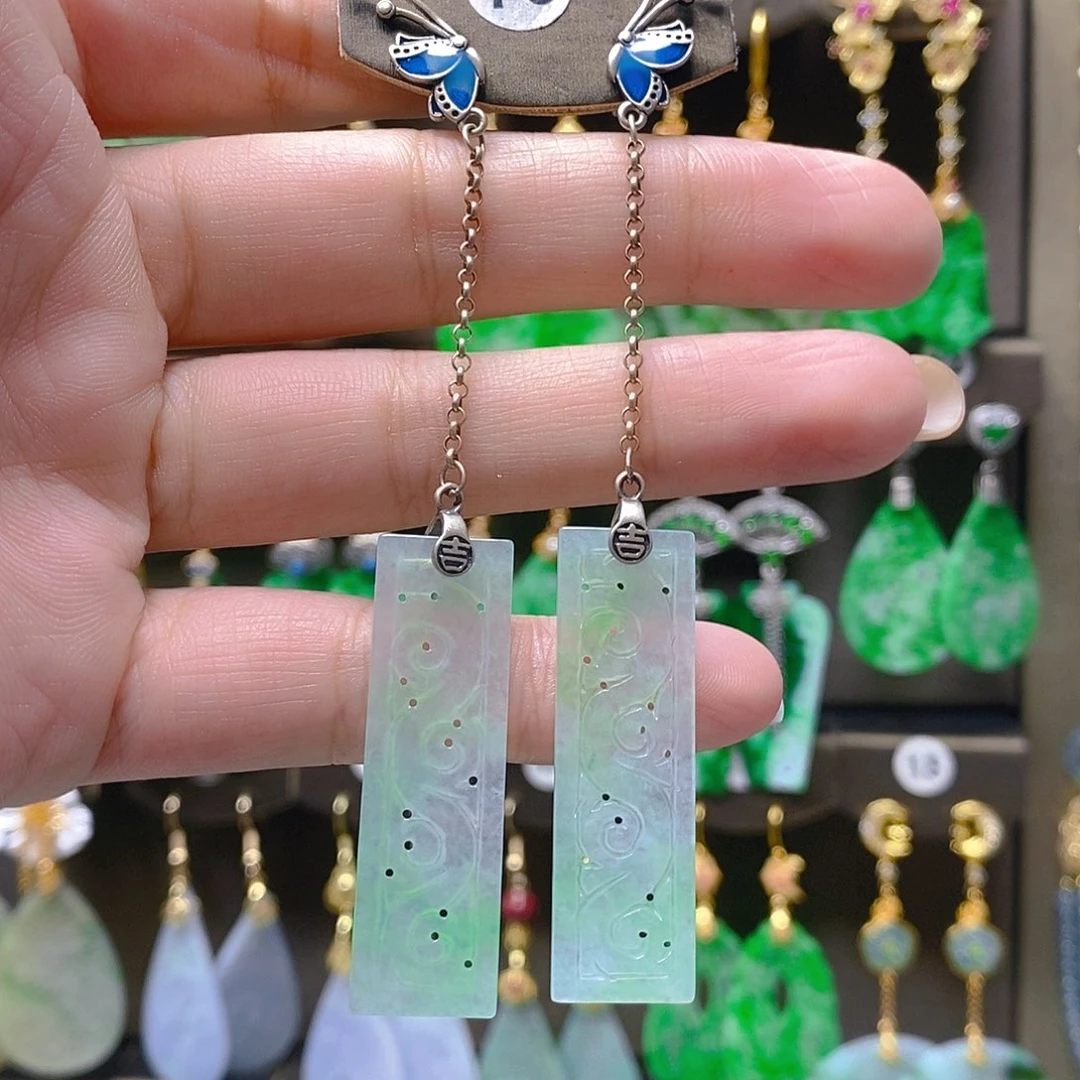 未镶嵌翡翠耳饰翡翠