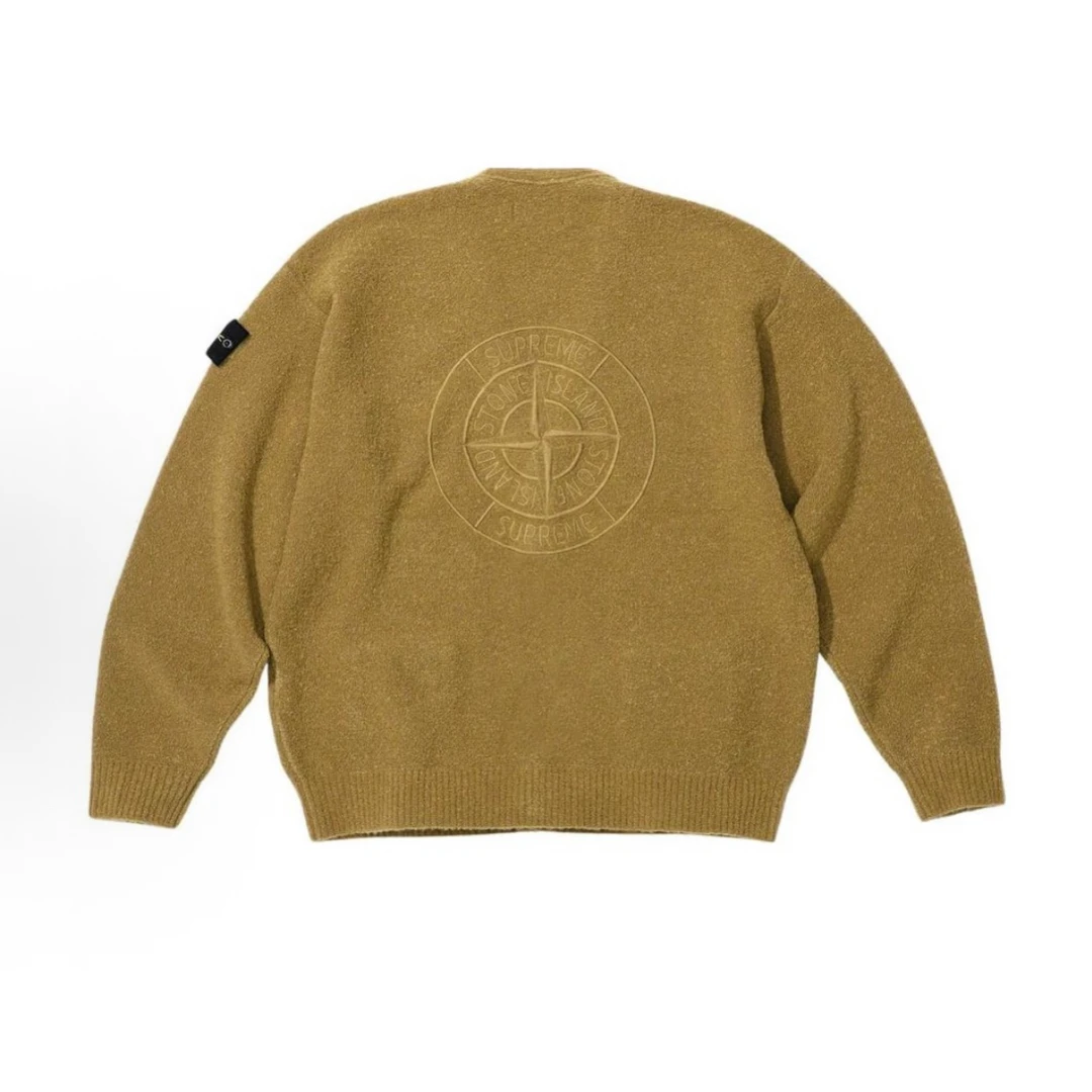 Supreme Is联名棕色开衫L码