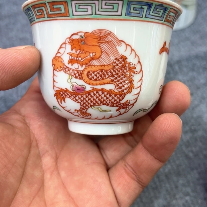 纯手绘精品盖碗杯