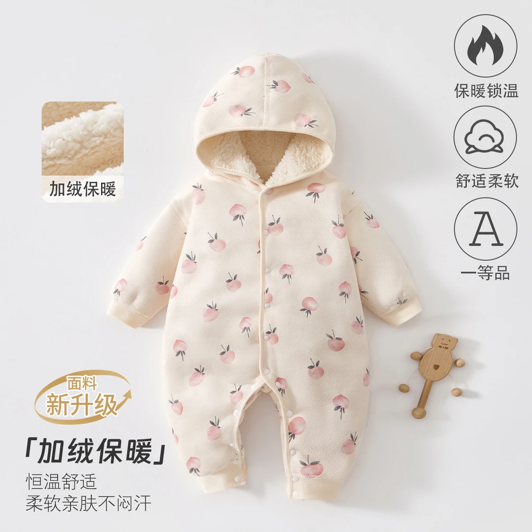婴儿秋季衣服长袖连体衣a类宝宝衣服保暖外出爬爬服 安阳婴童装