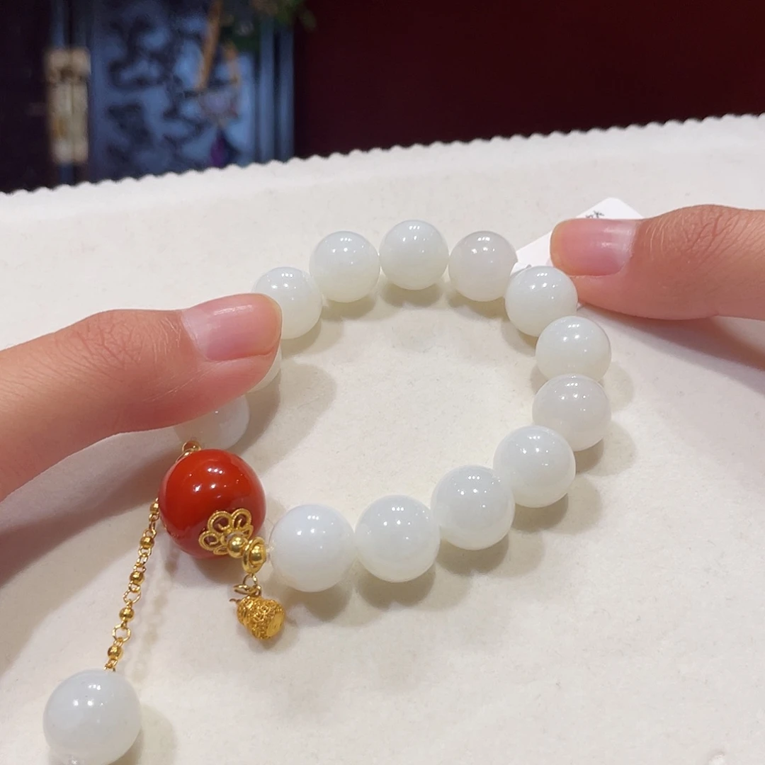 和田玉未镶嵌手串