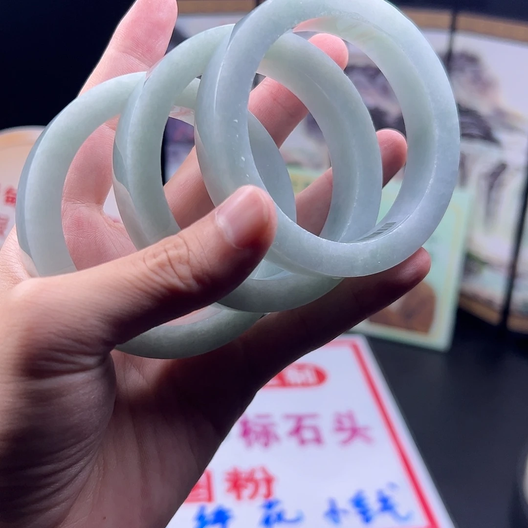 定制翡翠未镶嵌手镯58到61