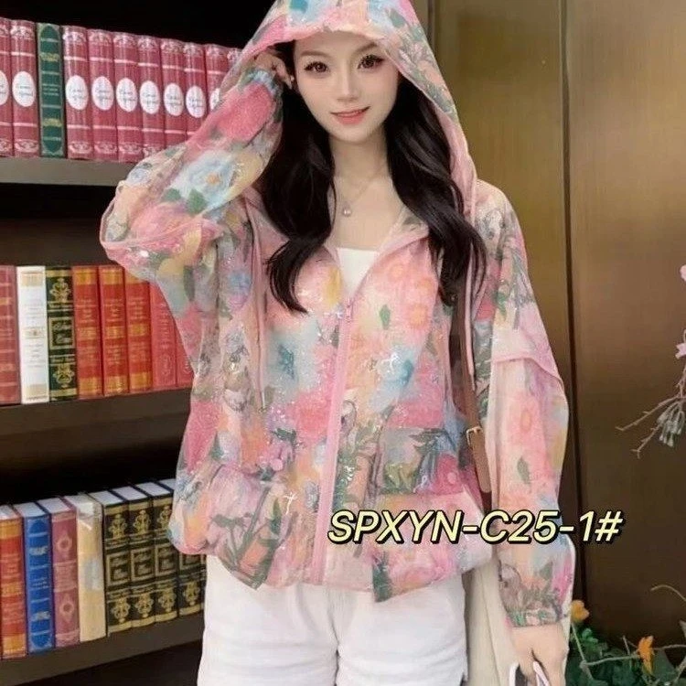 【莫奈花园】轻薄透气夏季小众女连帽设计感上衣