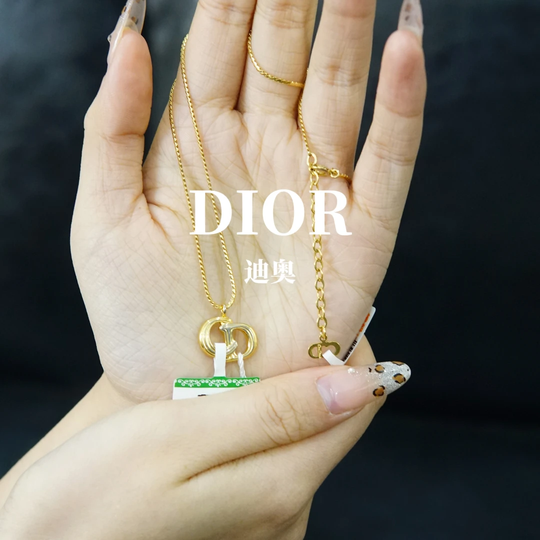 95新 DIOR/迪奥 金标项链/WJ11620001/0001