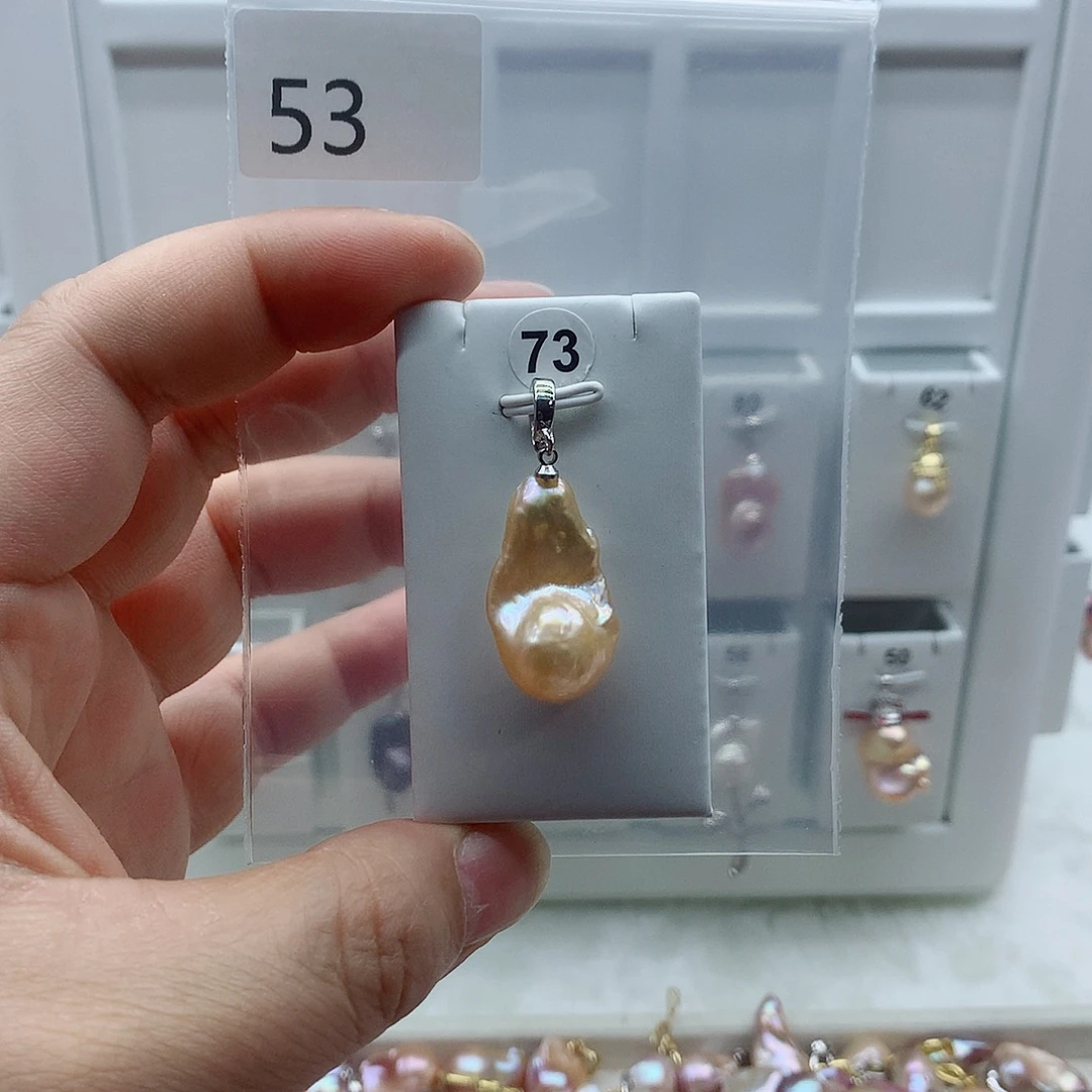 吊坠(不含链)合金淡水珍珠