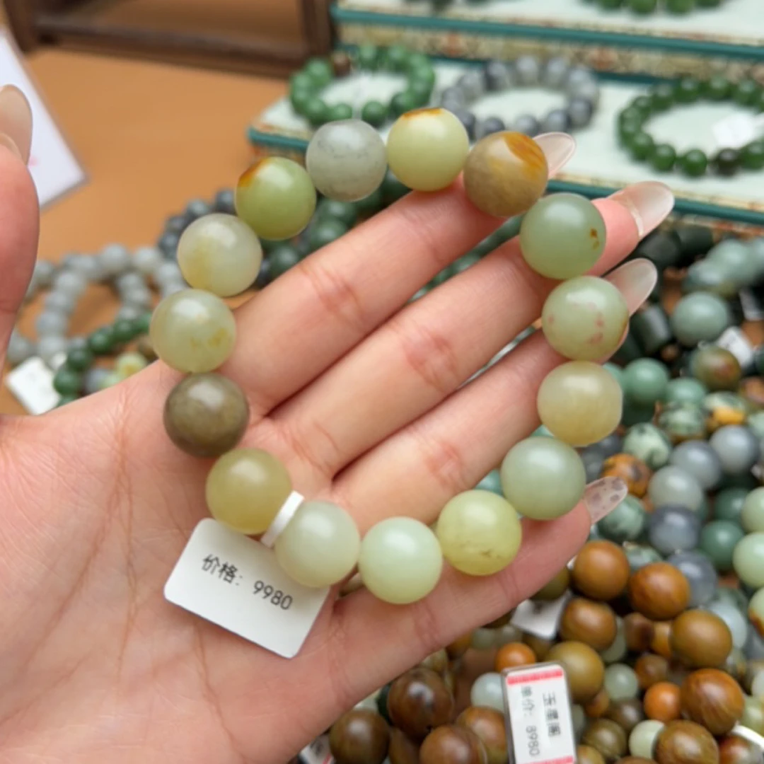 和田玉手串1231d拍一发一