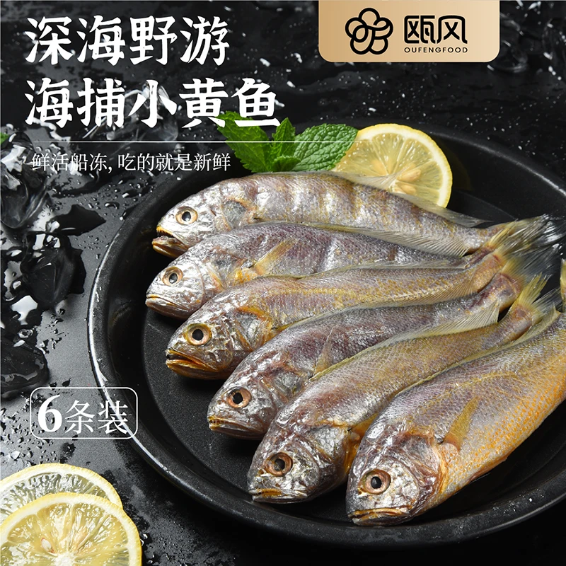 野生东海小黄鱼速冻少刺多肉每盒6条*3包顺丰冷链