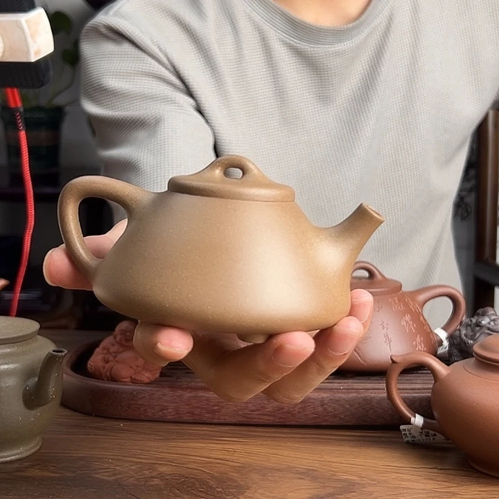 茶壶紫砂原矿文人段 光素子冶石瓢
